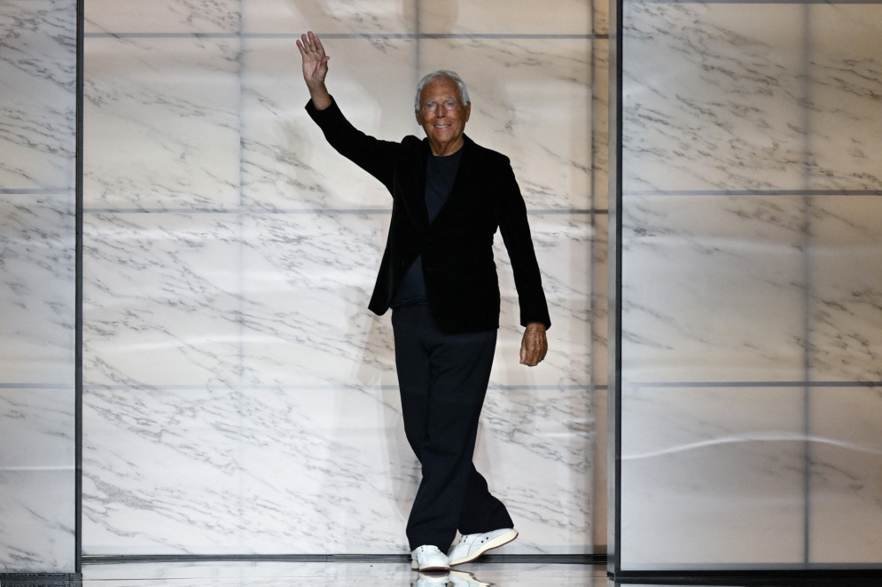 O adeus a Giorgio Armani(Foto: MIGUEL MEDINA / AFP)