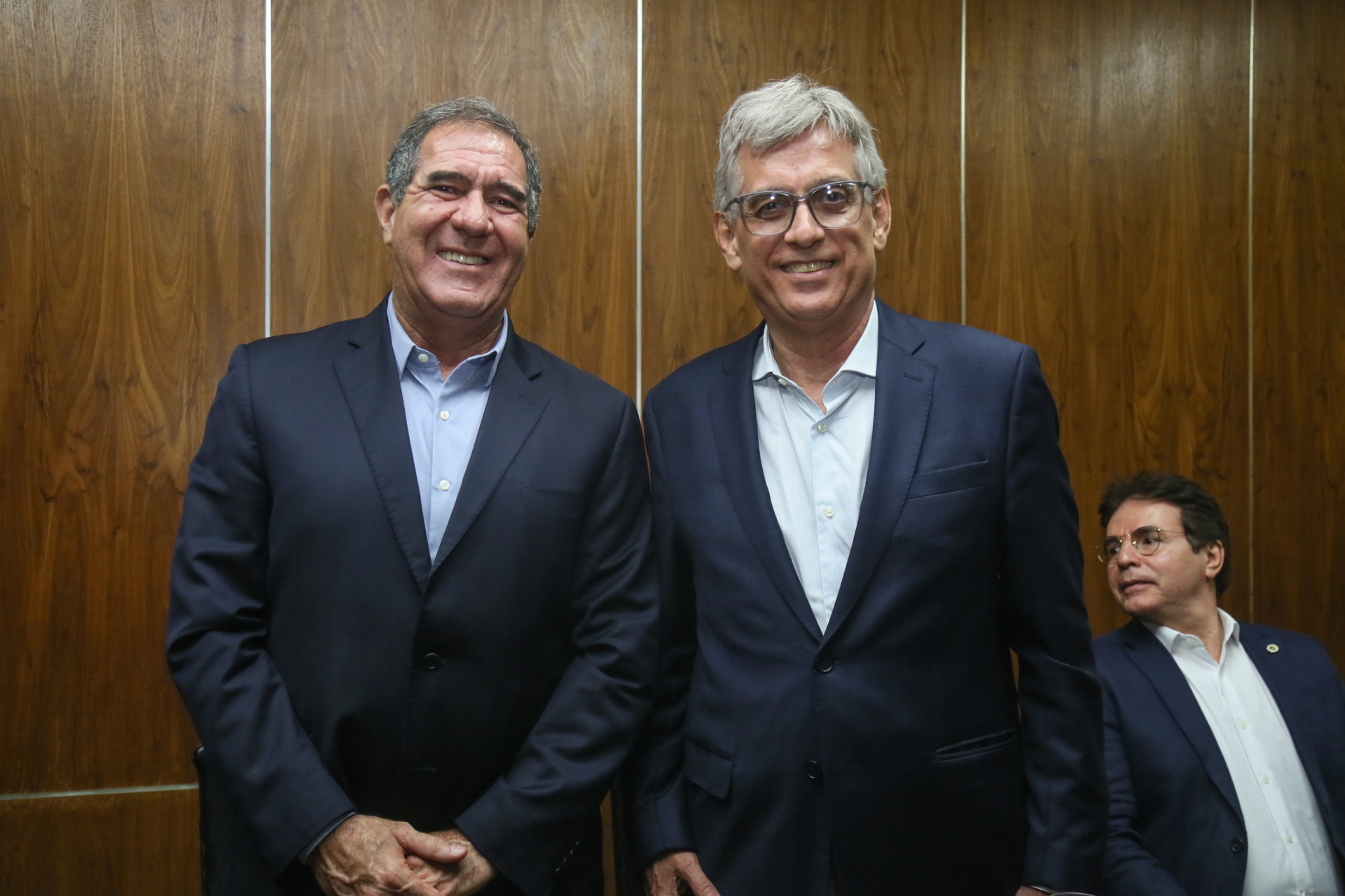 Luiz Gastão e presidente Cid Alves (Foto: João Filho Tavares)