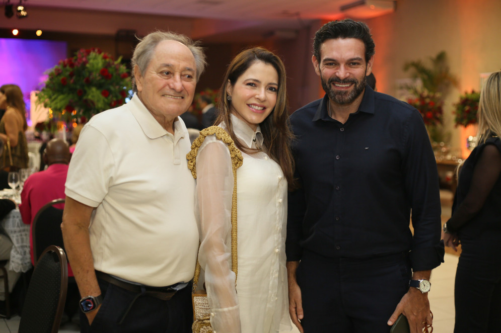 (Foto: JoaoFilho Tavares)Demerval e Sara Diniz e Clóvis Holanda