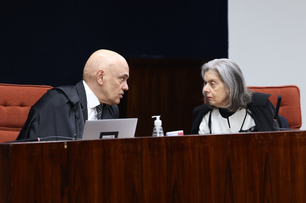 Cármen Lúcia, ministra do STF, ao lado de Alexandre de Moraes(Foto: Antonio Augusto/STF)