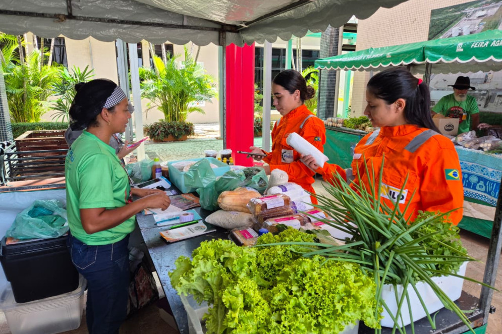 A Feira Agroecológica e Solidária de Paracuru é realizada semanalmente, às sextas-feiras, a partir das 7h, na praça Matriz, ao lado da Igreja Católica(Foto: Rose Serafim / Cetra)