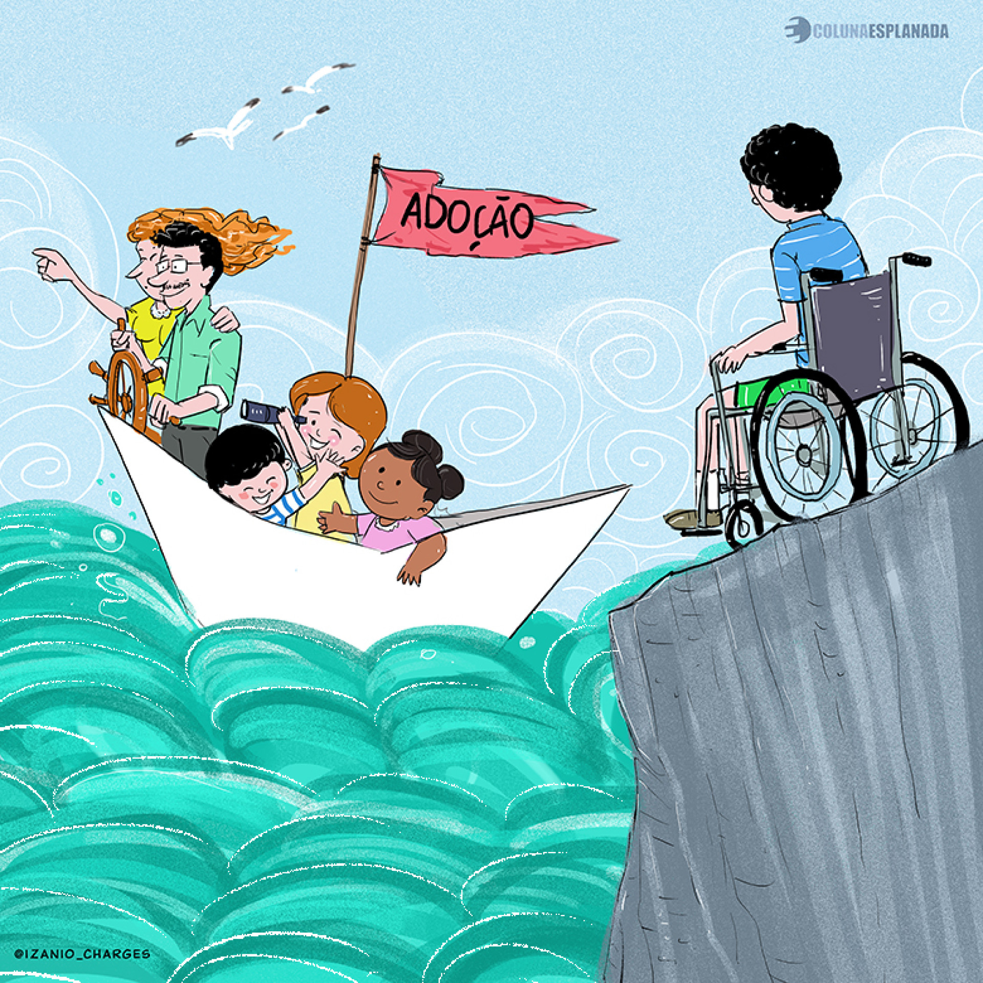 Charge da coluna desta sexta-feira, 19 (Foto: izanio_charges)