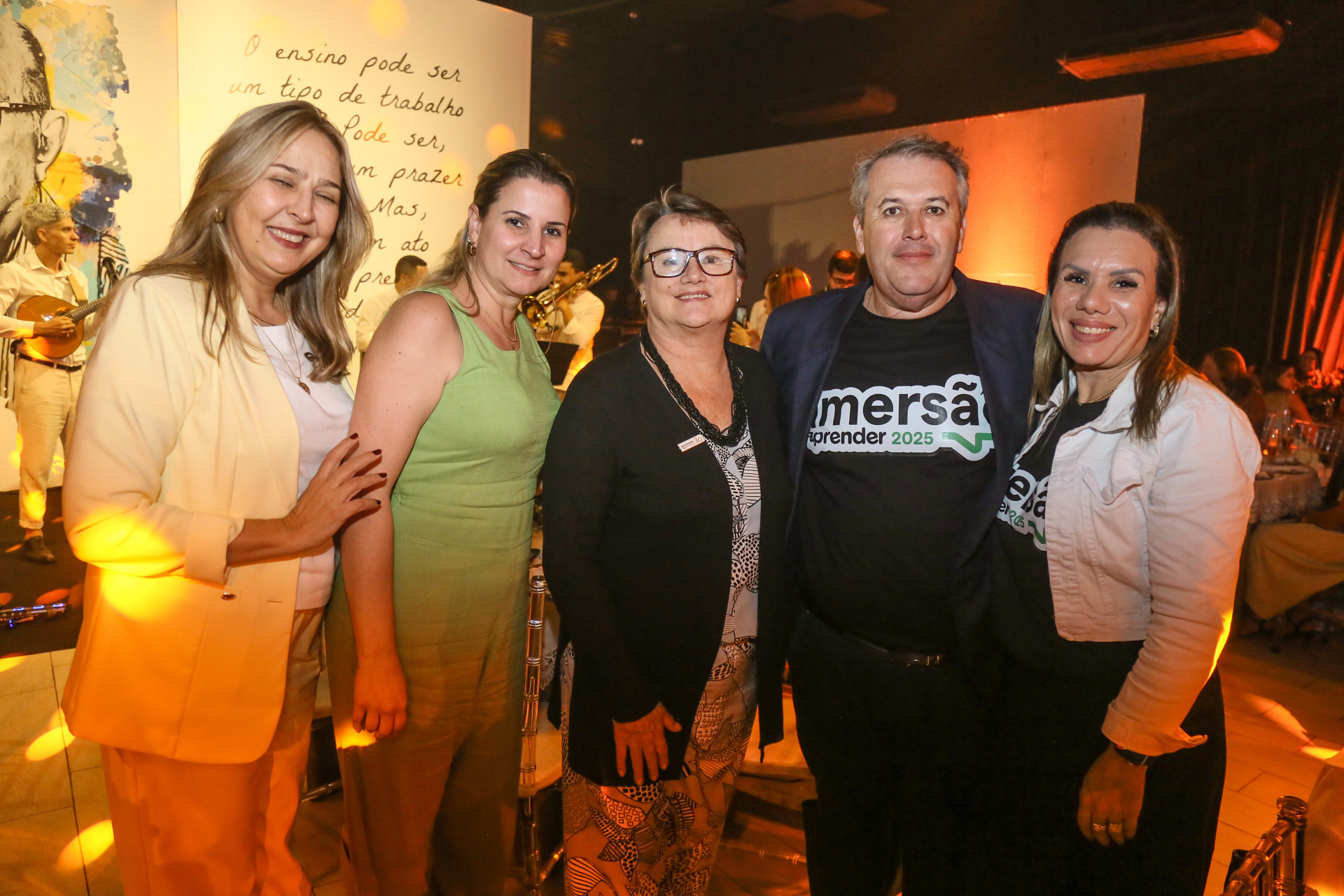 (Foto: JoaoFilho Tavares)Selma Bertoline, Graciele Magon, Carmen de George, Eduardo da Silva e Leticia Escacco