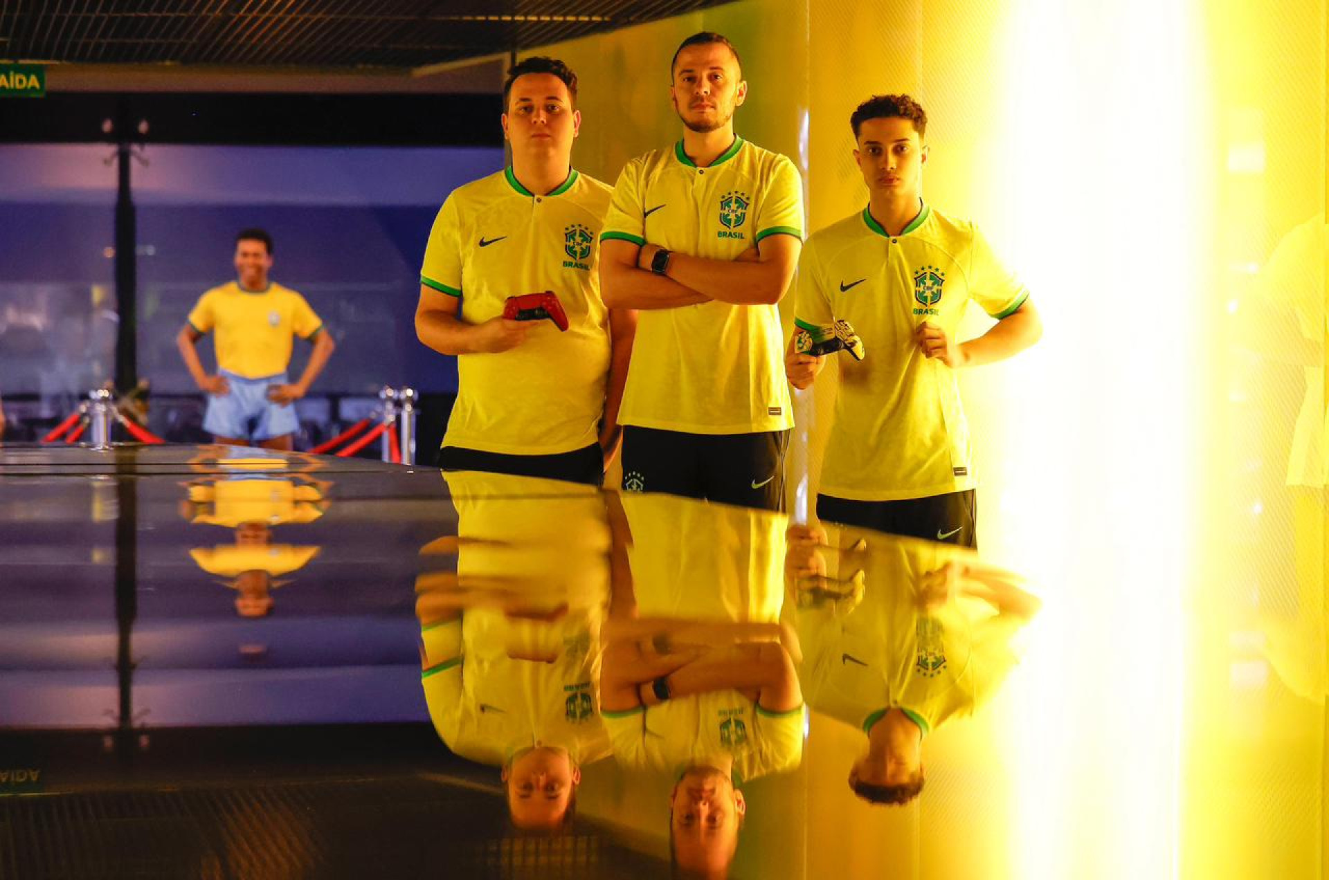 Henrykinho, Thiago Avaré e João Victor serão os representantes do Brasil na Copa do Mundo da Fifa de esportes eletrônicos (Foto: Arquivo pessoal)
