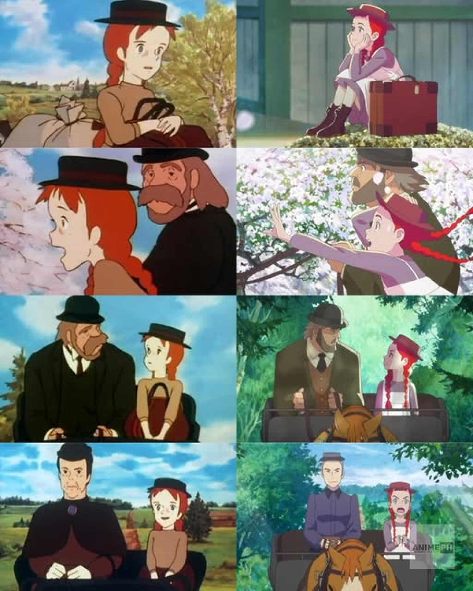 Comparação das versões do anime Anne de Green Gables, de 1979 e de 2025(Foto: Facebook)