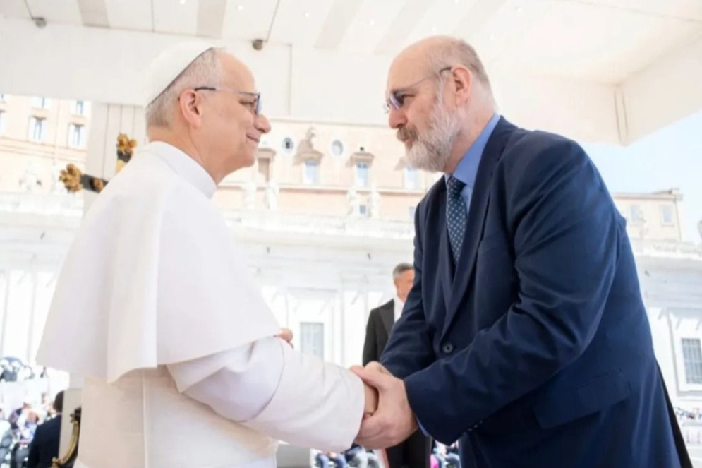 Papa Leão com Silvonei José(Foto: Arquivo pessoal )