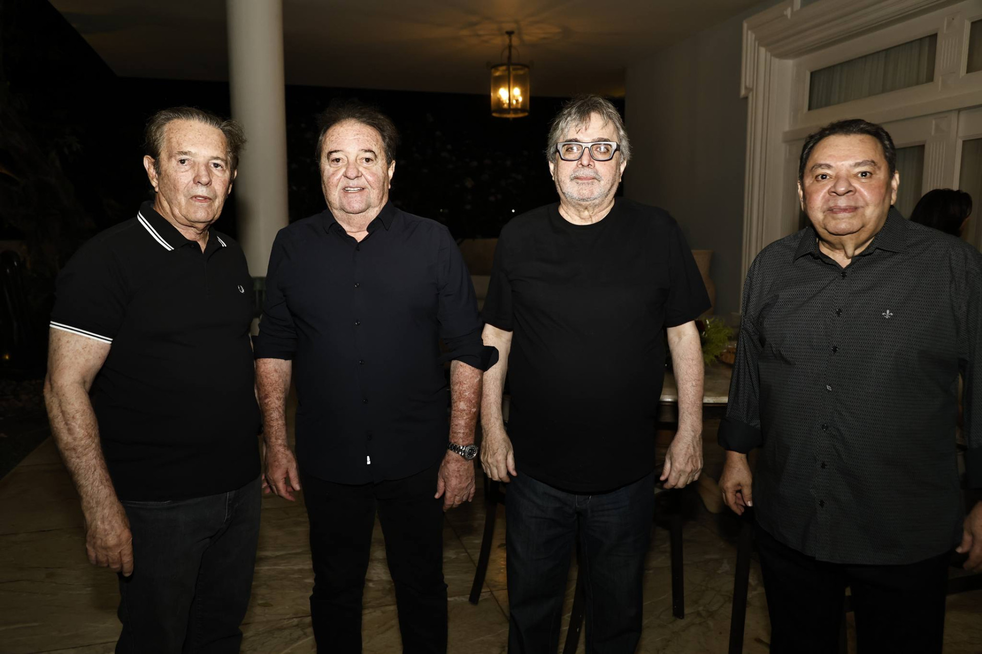 (Foto: Arquivo familiar)Cláudio Rocha, Chiquinho Aragão, Totonho Laprovitera e Gera Teixeira