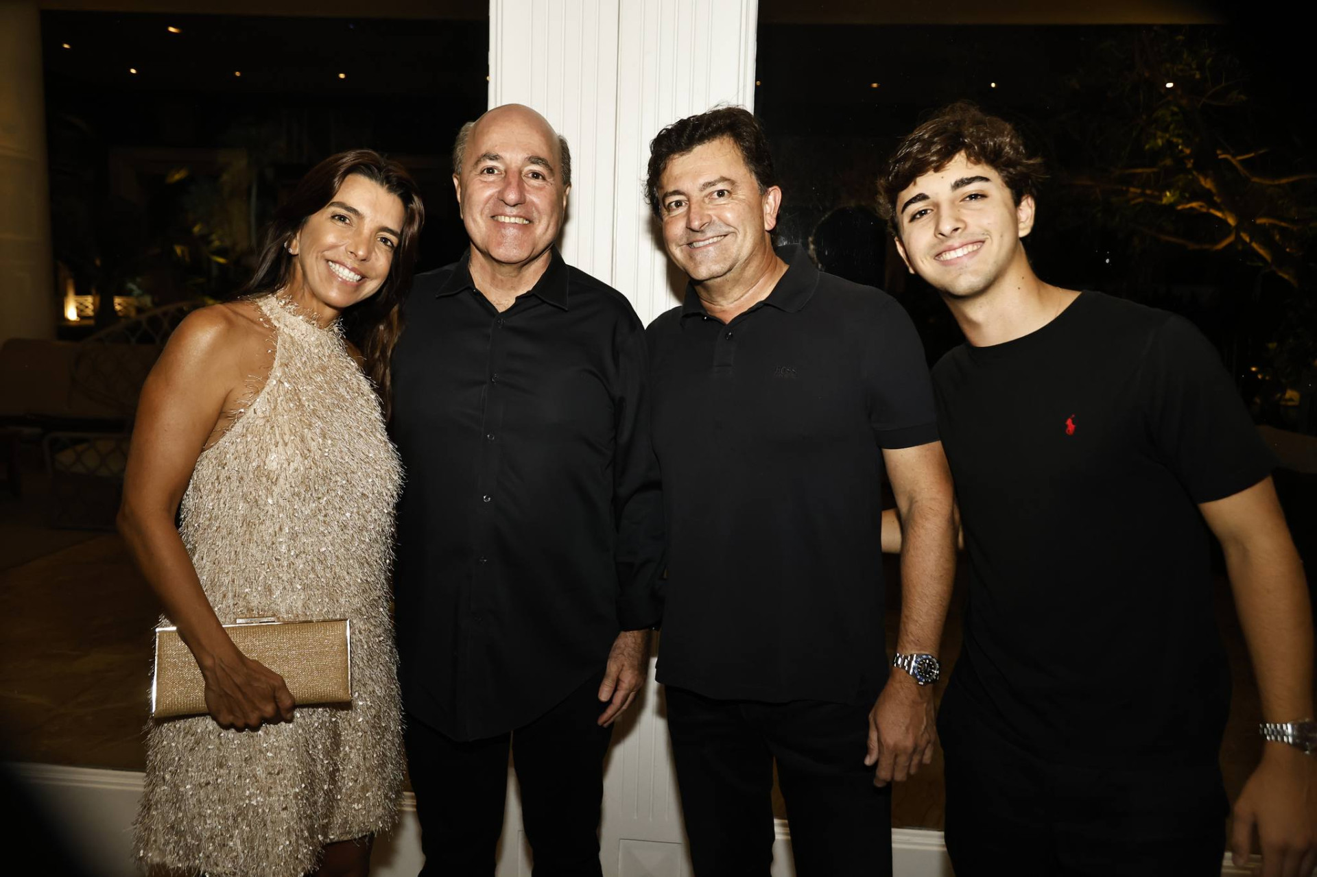 (Foto: arquivo familiar )Rafaela Vieira, Silvio Frota, George e Arthur Vieira