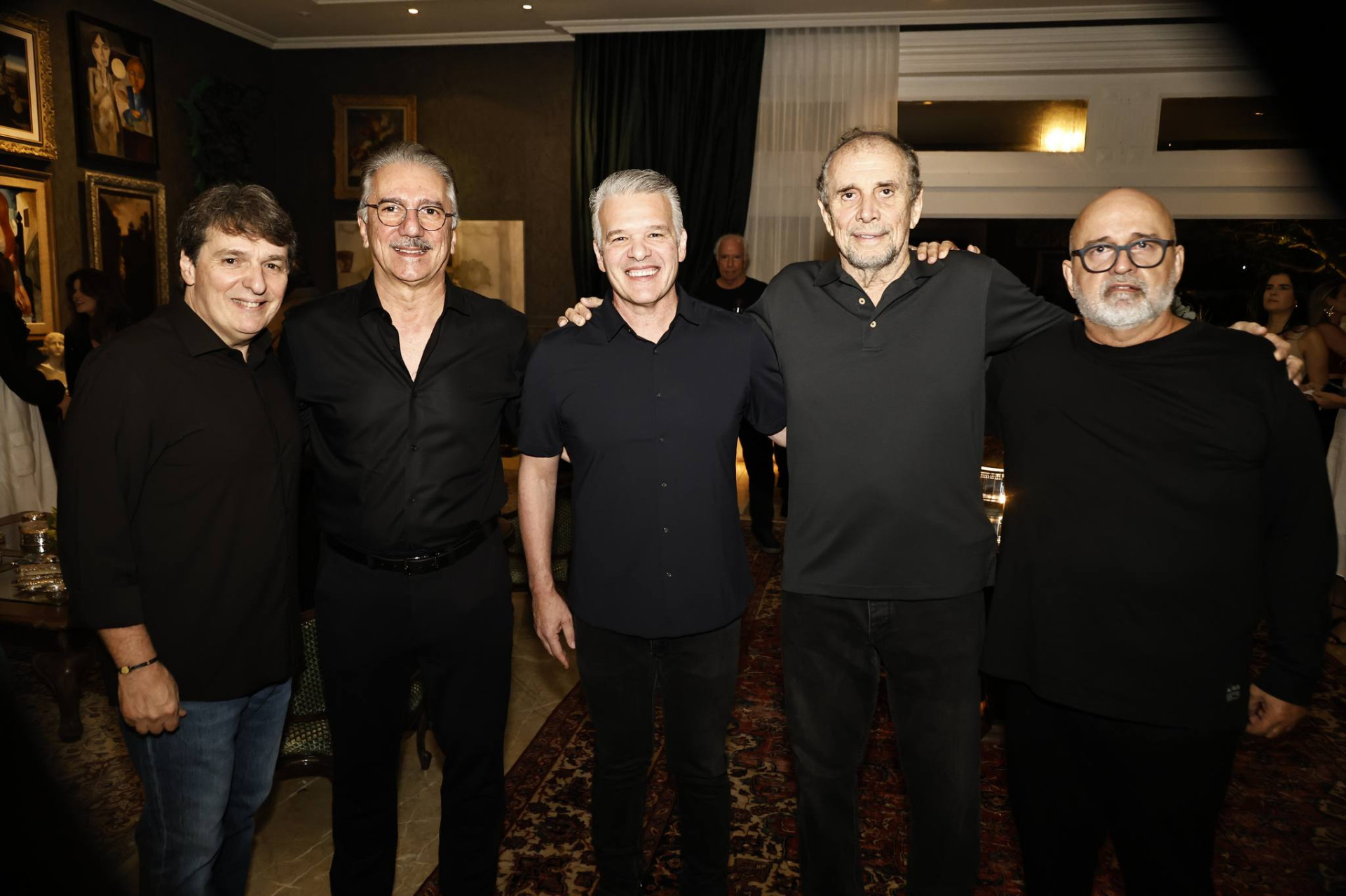 (Foto: arquivo familiar )Raimundinho Feitosa, Helder Montenegro, Ferruccio Feitosa, Newton Basto e Cláudio Milério