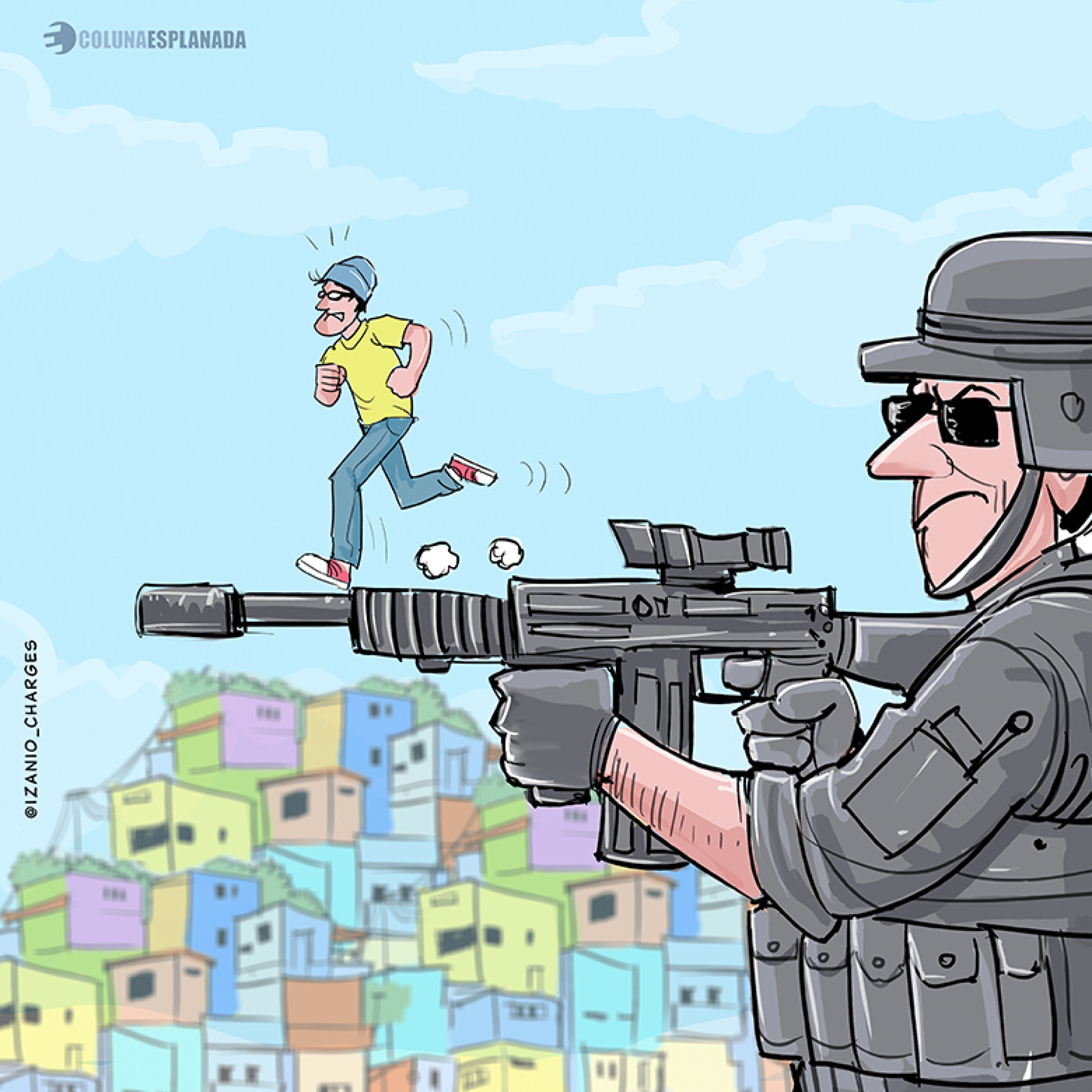 Charge da coluna desta sexta-feira, 17 (Foto: izanio_charges)