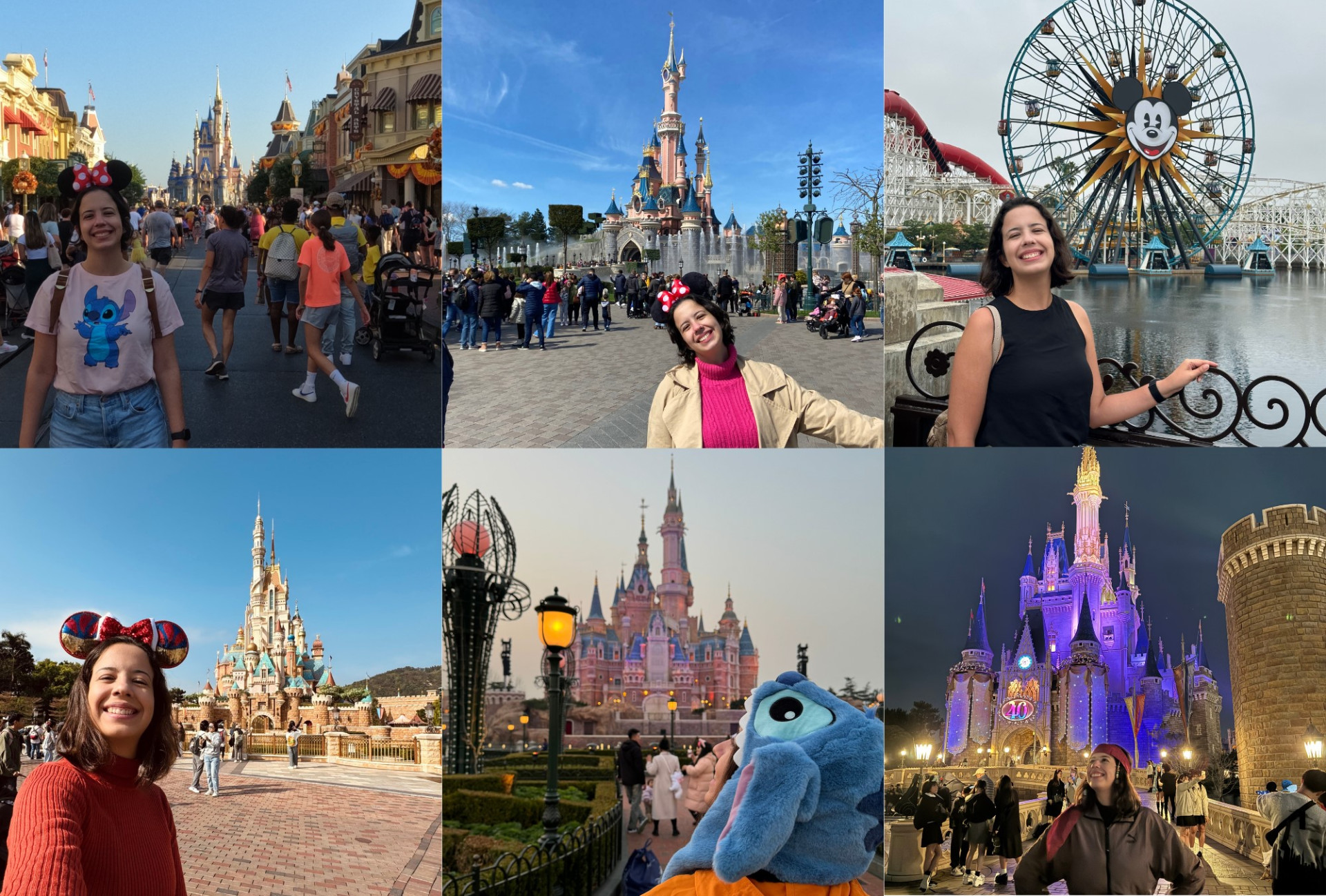 Larissa Lima em todas as Disneys do mundo (Foto: Arquivo pessoal)