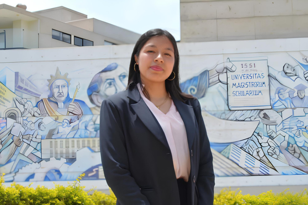 Natalia Cirilo é estudante de Direito na Universidade Nacional de Cuyo, no Peru(Foto: Acervo pessoal)