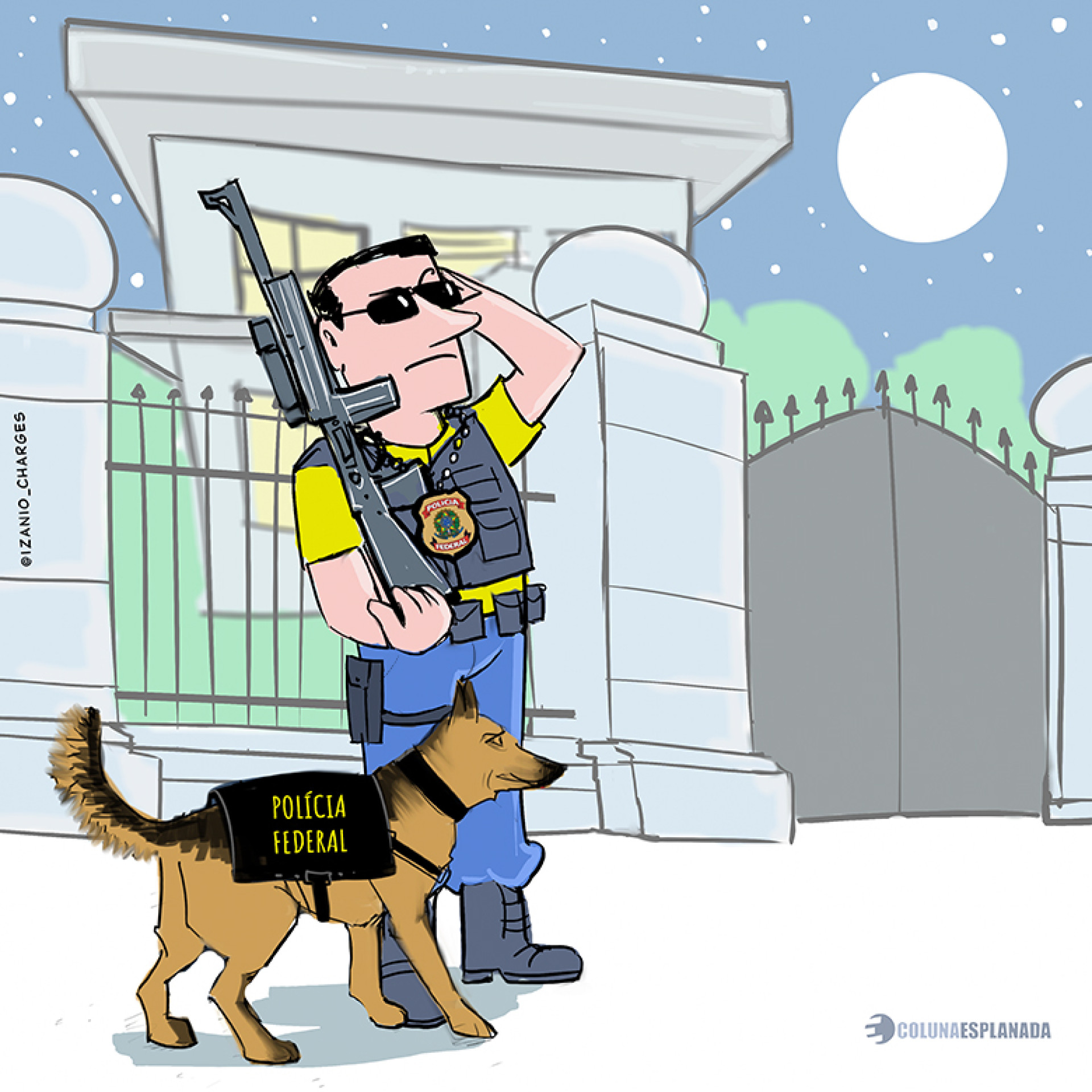 Charge da coluna desta quarta-feira, 22 (Foto: izanio_charges)