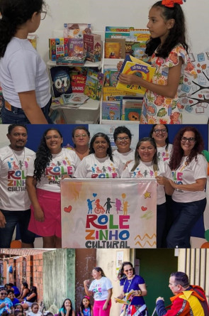 Alguns retratos de ações do Rolezinho Cultural(Foto: Arquivo pessoal/Asmosal)