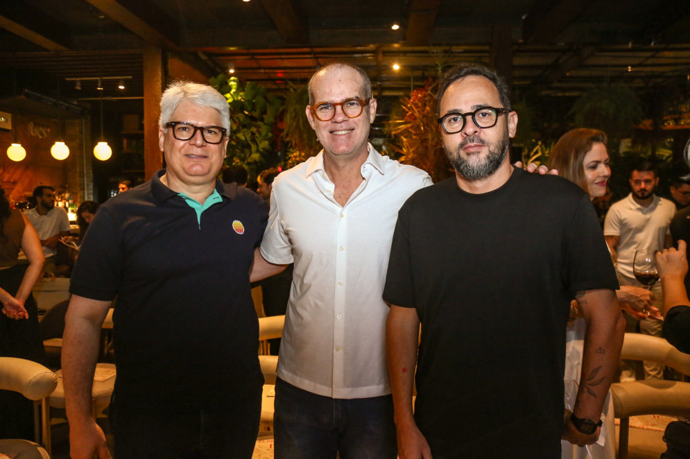 (Foto: Fotos de João Filho Tavares
)Leonardo Leal, Celio Gurgel e Marcu Ribeiro