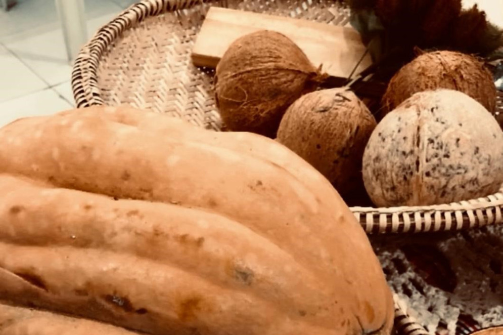 Frutas e vegetais cultivados pelos moradores da comunidade Santa Luzia(Foto: Arquivo Asmosal)