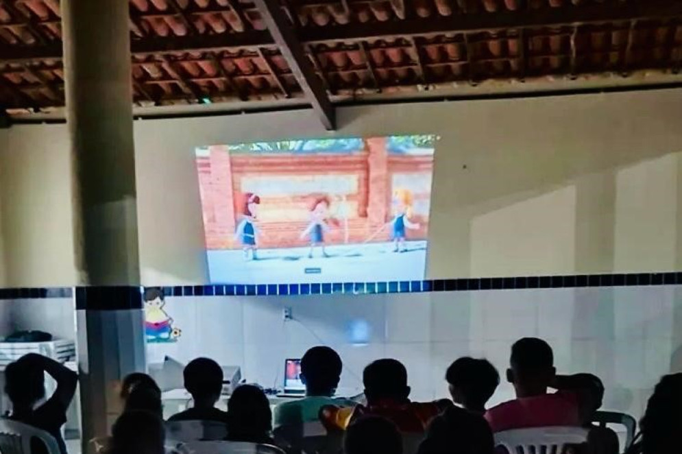 Uma das edições do Cine Maré(Foto: Arquivo pessoal/Asmosal)