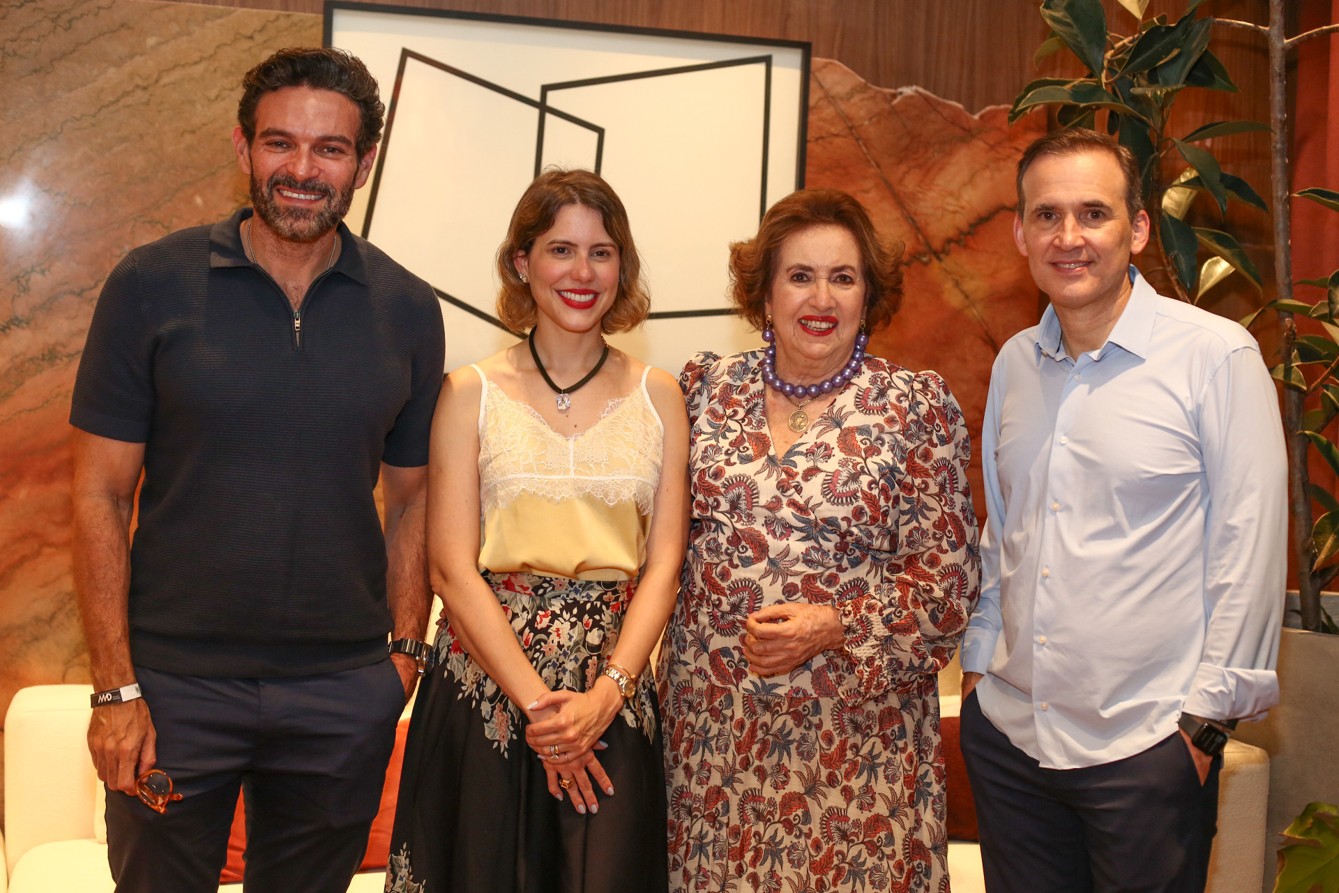 Clóvis Holanda, Duda Dubeux, Lêda Maria e Fernando Amorim  (Foto: João Filho Tavares)