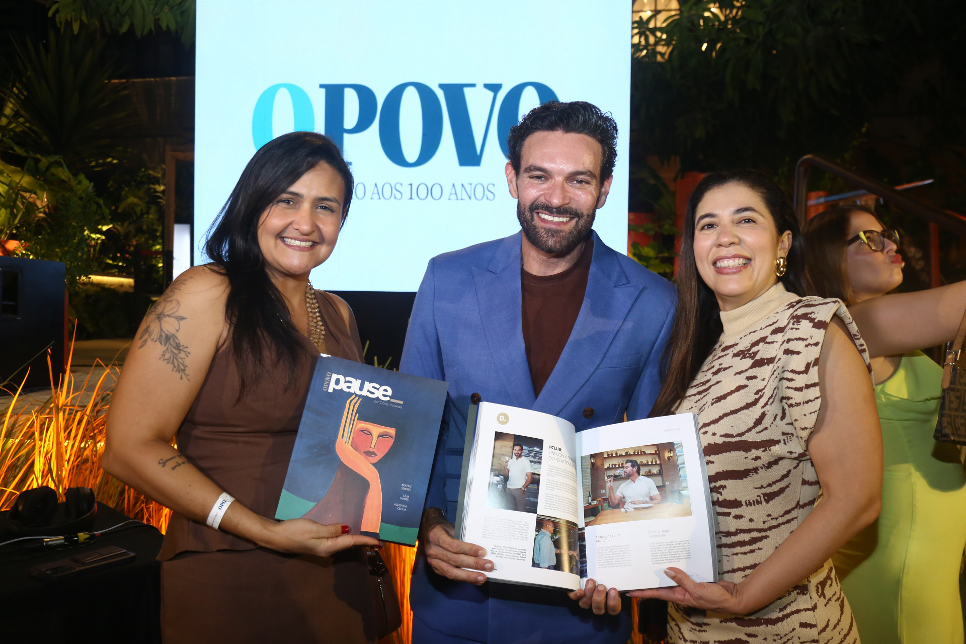 (Foto: JoaoFilho Tavares)Juliana Marques, Clovis Holanda e Elirdes Costa