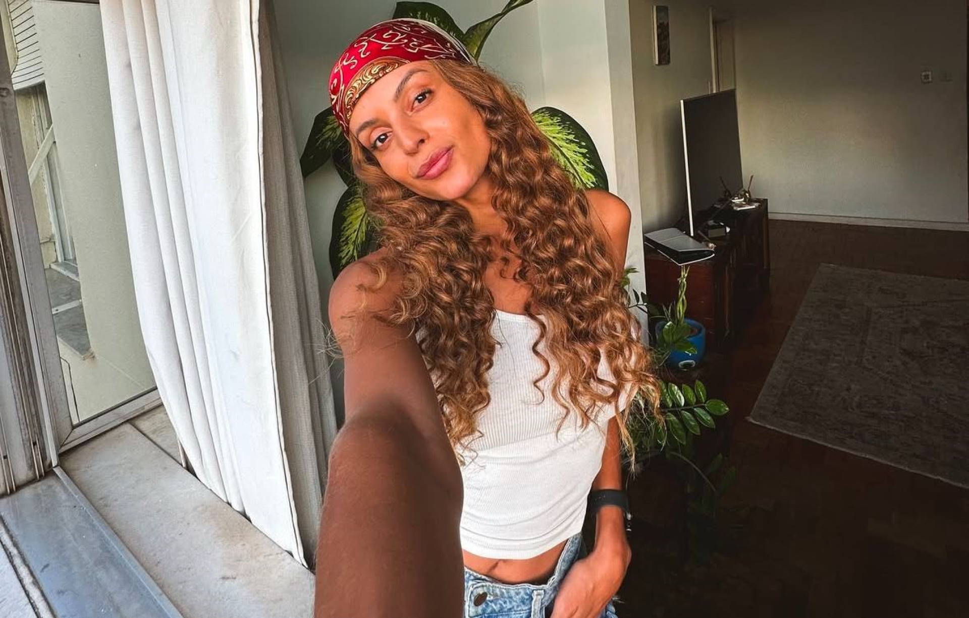 A atriz Gabriela Loran, integrante da novela 