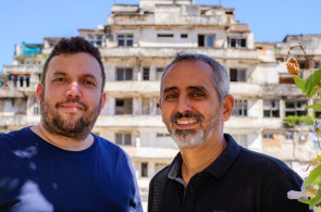 Dalwton Moura e Rogério Franco no projeto Futuro e Memória
