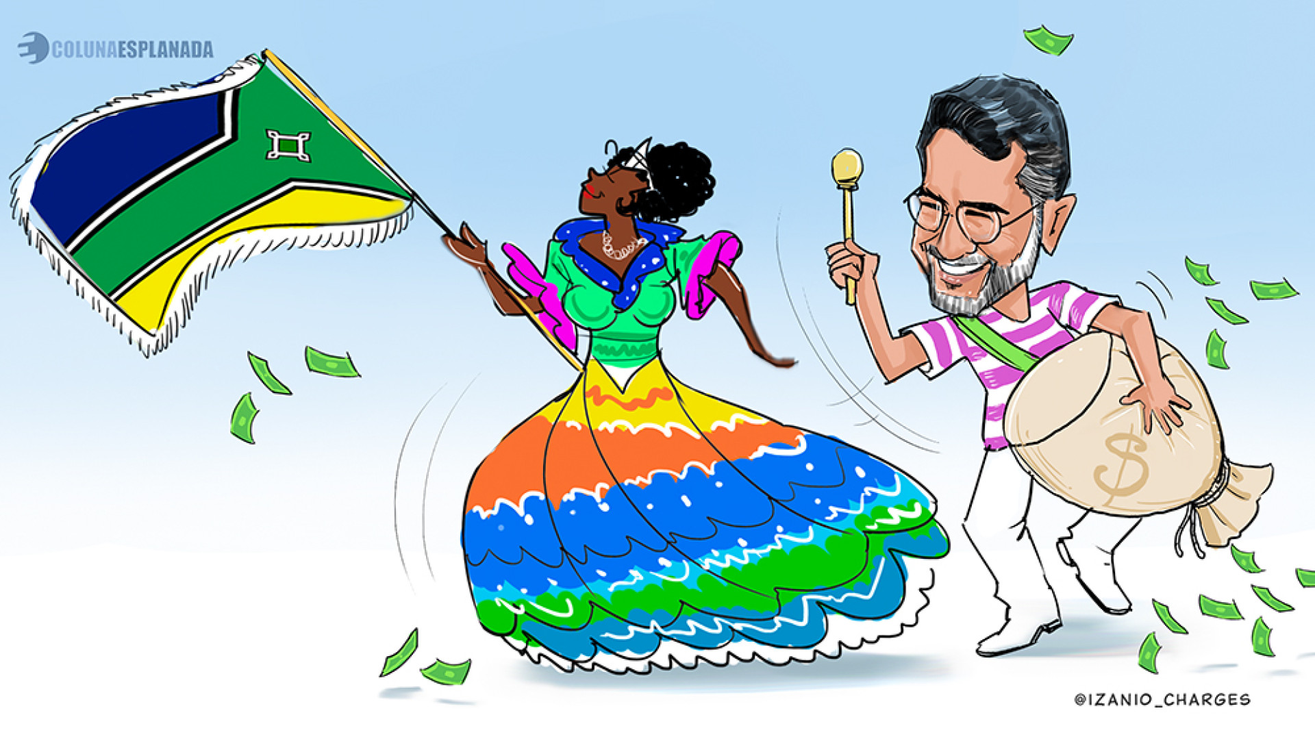 Charge da coluna desta terça-feira, 18 (Foto: izanio_charges)