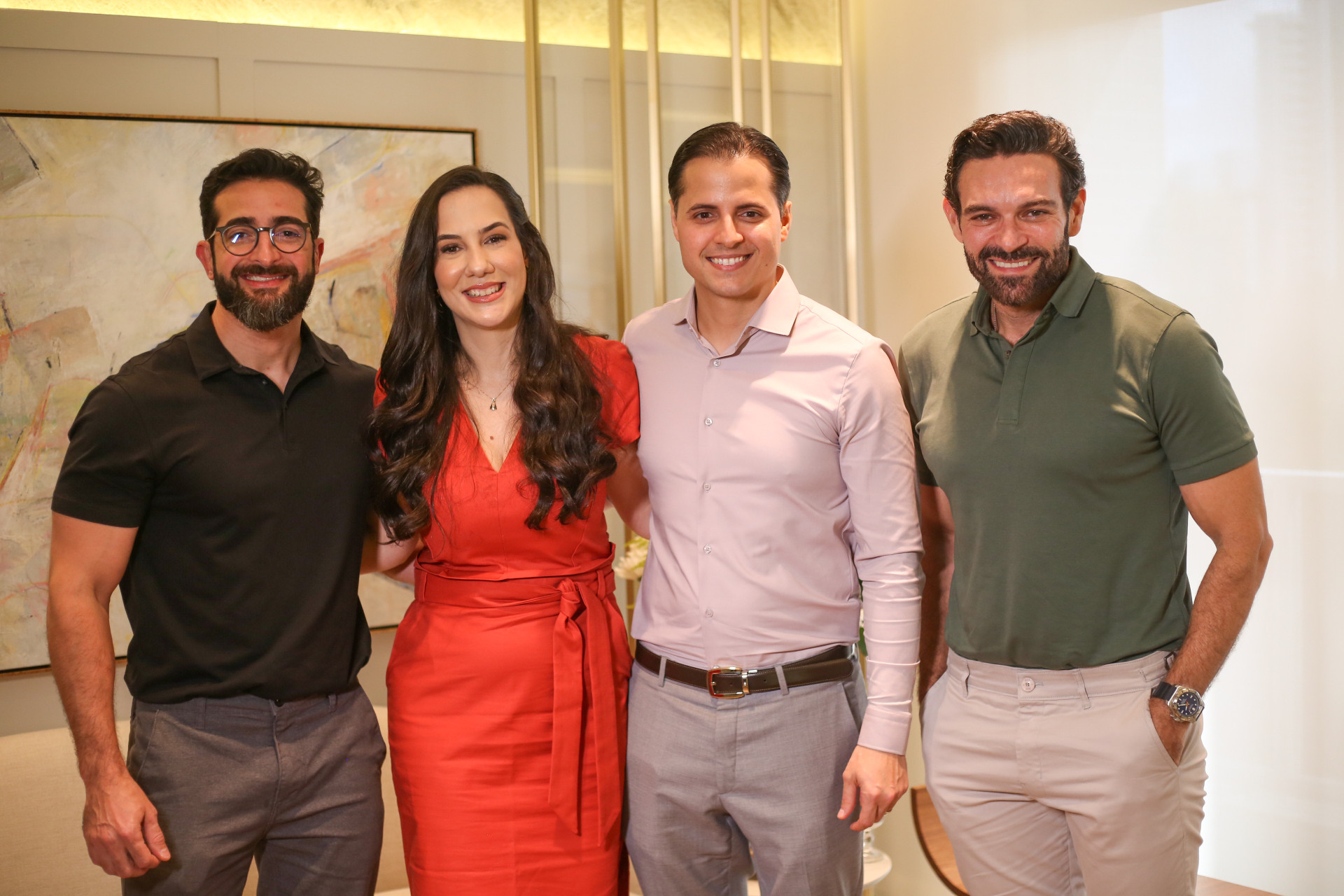 (Foto: JoaoFilho Tavares)Lucas Lucena, Caroline e Roney Fechine e Clovis Holanda