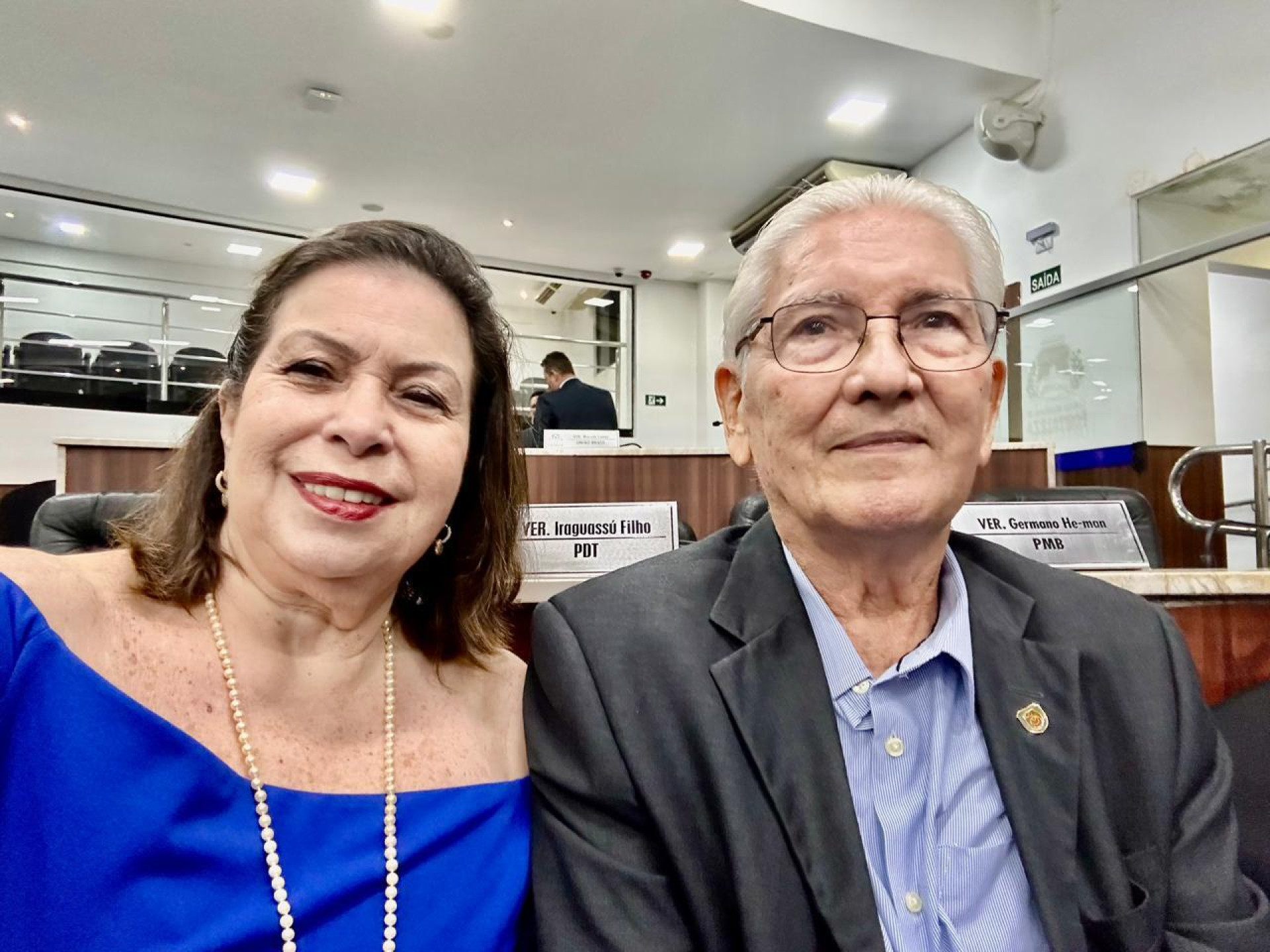 Lúcia e José Osvaldo B. Carioca, ele um destaque na UFC (Foto: Arquivo pessoal )
