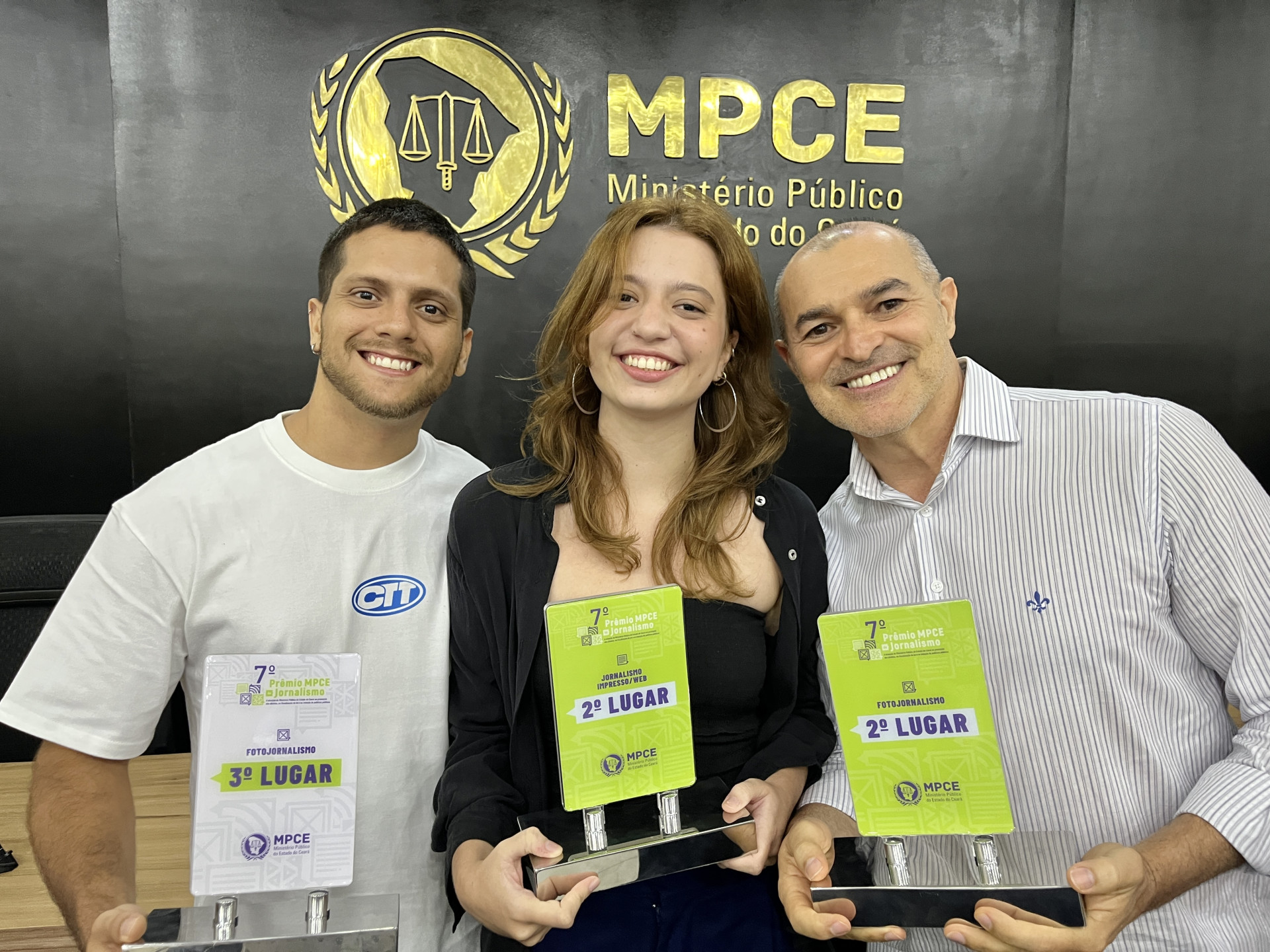 ￼OS premiados em cerimônia no Ministério Público do Ceará (Foto: FÁBIO LIMA)