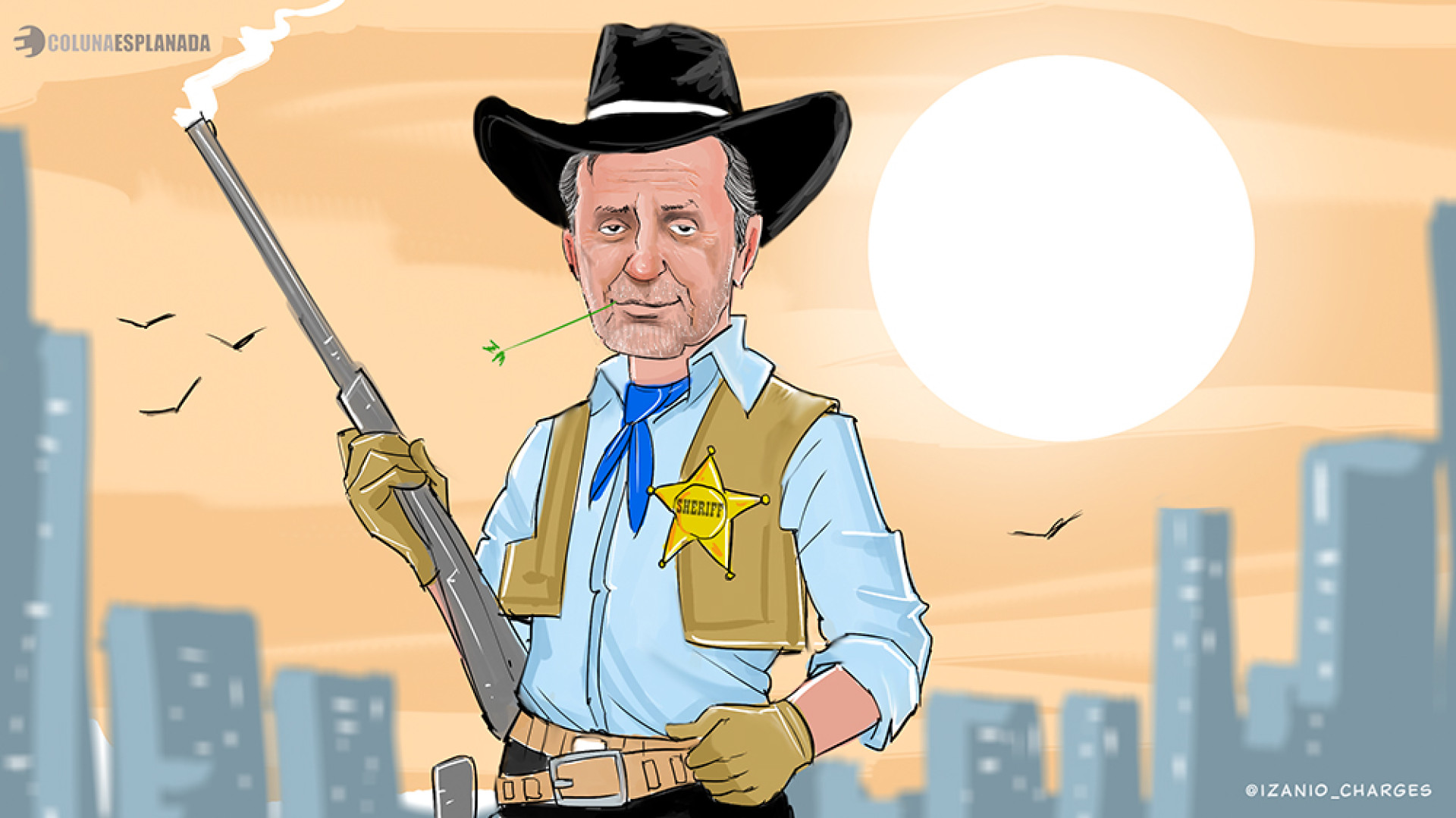 Charge da coluna desta terça-feira, 2 (Foto: Izanio_charges)