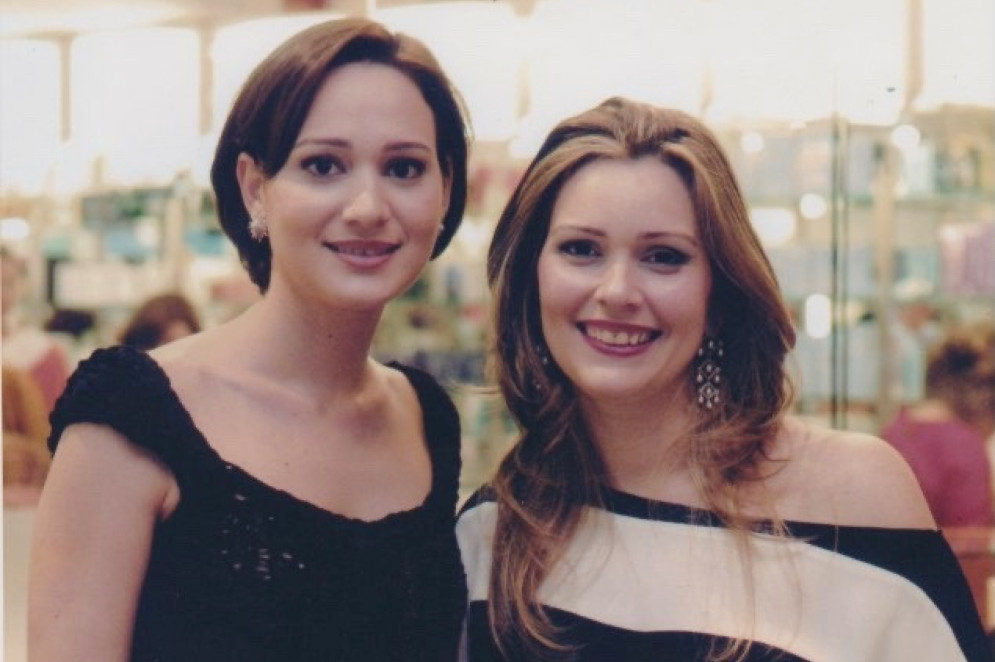 As irmãs Juliana e Renata, durante evento da AmericaNews(Foto: Acervo pessoal/Divulgação)