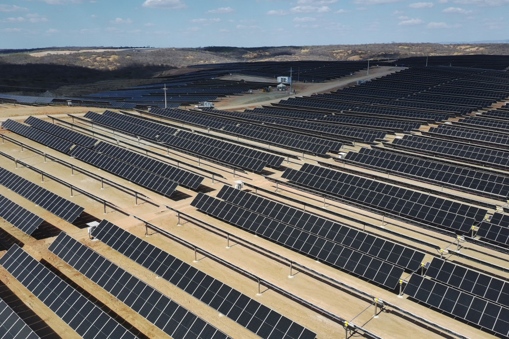 Qair realiza energiza&ccedil;&atilde;o do Complexo Solar Bom Jardim, em Ic&oacute;(Foto: Bruno C&eacute;sar F&eacute;lix Teixeira/FIMI Drone Camera/Divulga&ccedil;&atilde;o)