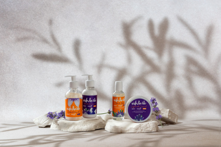 Kit de cuidados pessoais da Vegetal do Brasil, marca cearense de cosm&eacute;ticos e higiene pessoal, em parceria com o Vida&Arte(Foto: O POVO)