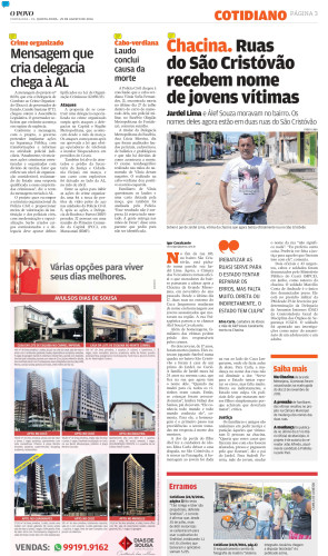 Jovens perif&eacute;ricos s&atilde;o v&iacute;timas frequentes da viol&ecirc;ncia da pol&iacute;cia e do crime. Na mat&eacute;ria, homenagem a jovens mortos na Chacina da Messejana(Foto: OPOVODOC)