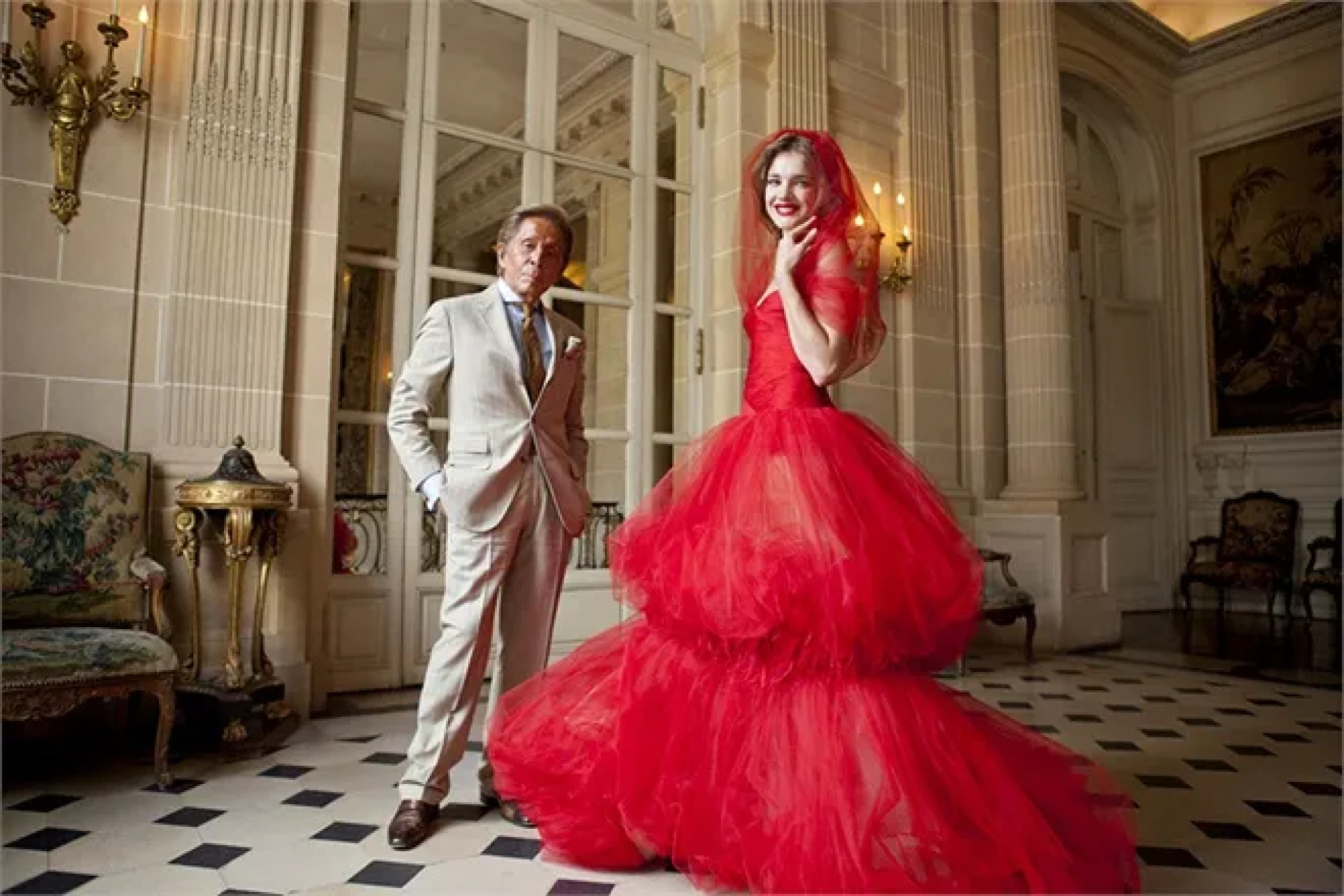 Valentino e Natalia Vodianova (Foto: Kevin Tachman/BackstageAT¬©2012)