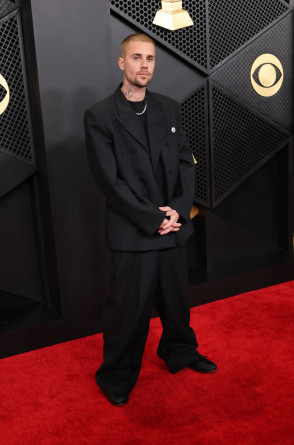 Justin Bieber no Grammy (Foto: Amy Sussman / GETTY IMAGES NORTH AMERICA / Getty Images via AFP)