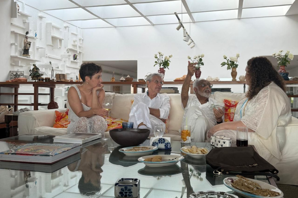 Cateano Veloso, Gilberto Gil e Socorro Acioli (Foto:  Clara Flaksman/ divulga&ccedil;&atilde;o)