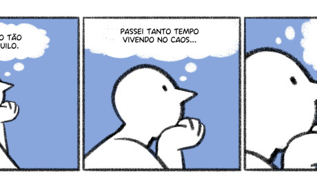 Tirinha Em Processo, de Lya Calvet, do dia 05/02/2026