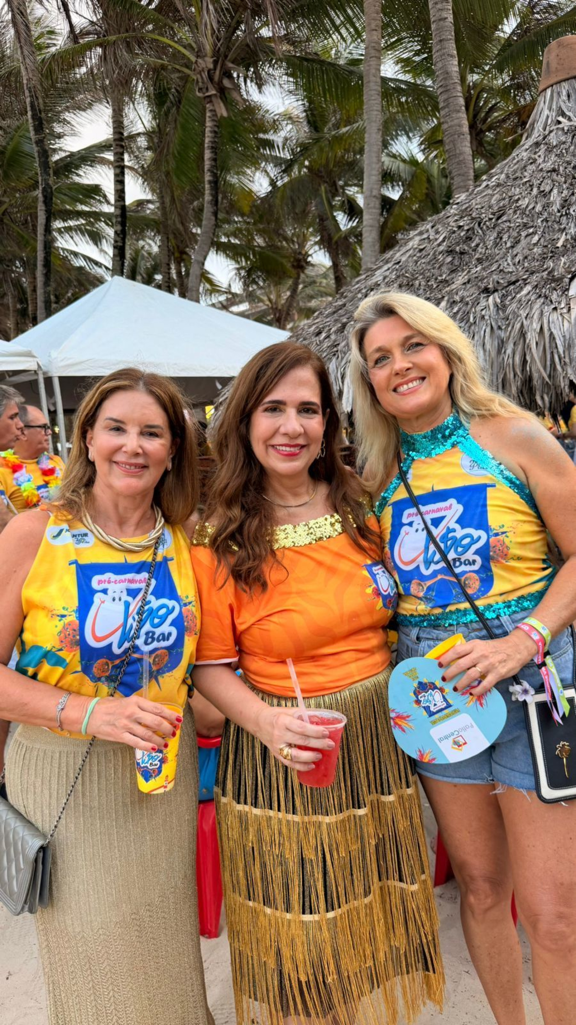 (Foto: Martinha assunção/ acervo pessoal )Fernanda Mattoso, Martinha Assunção e Monique Gurgel
