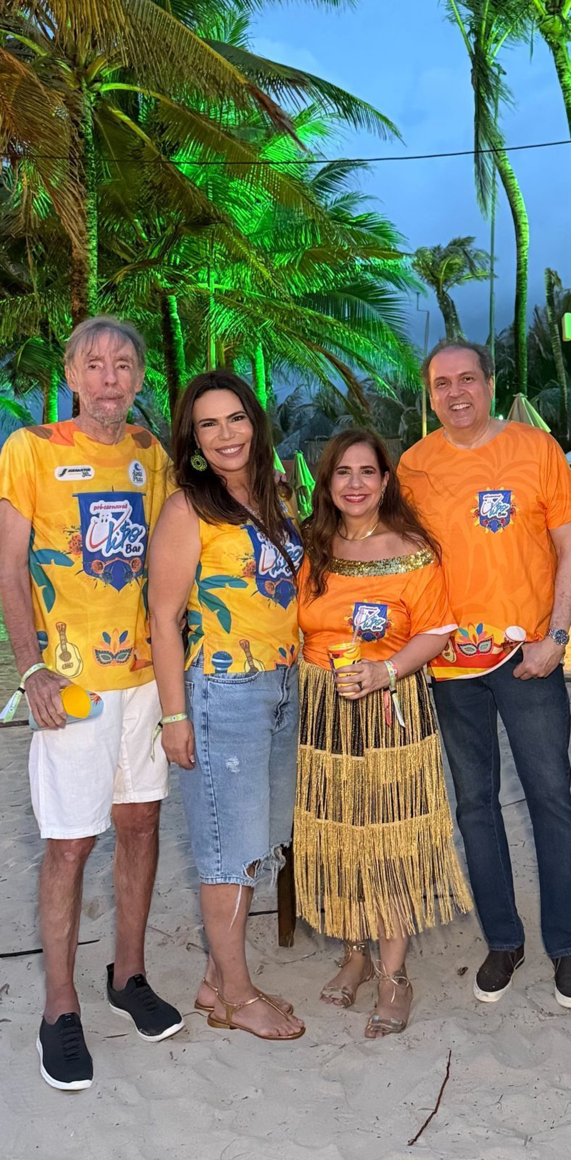 (Foto: Martinha Assunção/ Divulgação )Alexandre Montenegro e Andrea Rios, Martinha e George Assunção