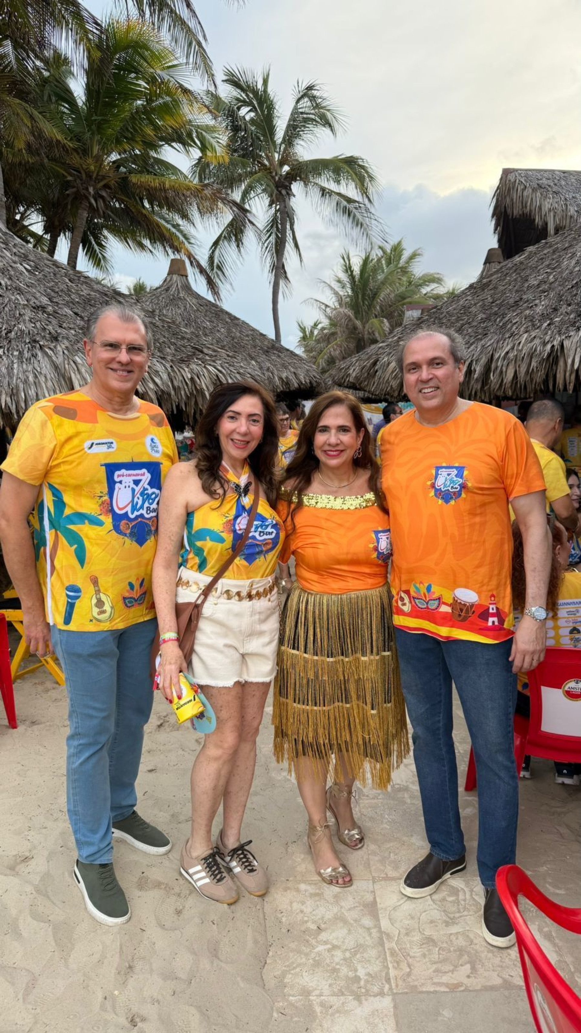 (Foto: Martinha Assunção/ Divulgação )Randal e Gina Pompeu, Martinha e George Assunção