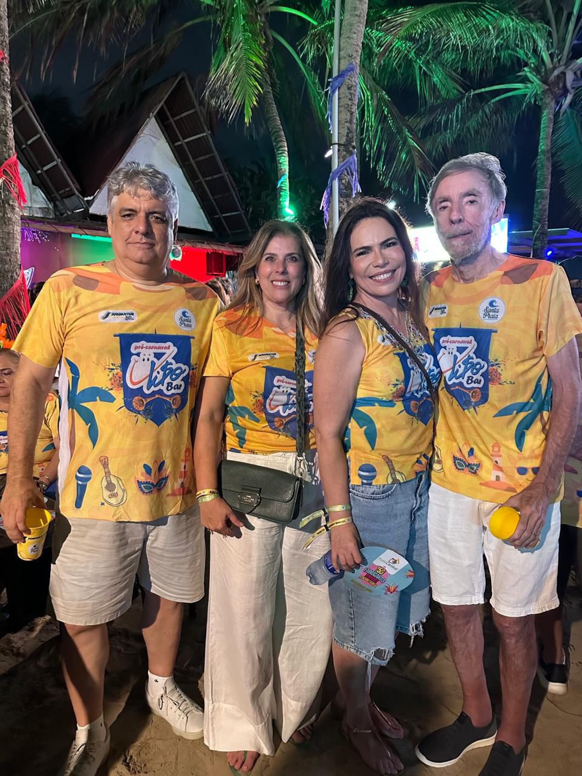 (Foto: Martinha assunção/ acervo pessoal )Cliff Villar e Nara Acioly, Alexandre Montenegro e Andrea Rios