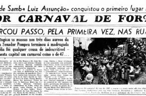 A partir da segunda metade da década de 1940, começa a era de ouro do Carnaval de Fortaleza
