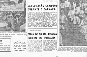 A partir de 1960, registro de pessoas que deixavam Fortaleza para a praia e serras