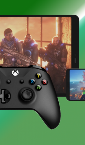 Trata-se do Xbox Cloud Gaming (Beta), que permite que você jogue mais de 100 jogos de console em qualquer dispositivo.