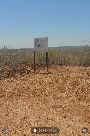 Alto da Favela, ponto mais alto do Belo Monte tomado pela última campanha militar, abrindo o cerco e a queda do arraial (Foto: Regina Ribeiro )