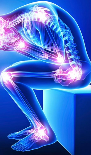 Tem esse nome porque ocorre nos tecidos fibroso e muscular (fibro – fibras, mio – músculo, algia – dor).