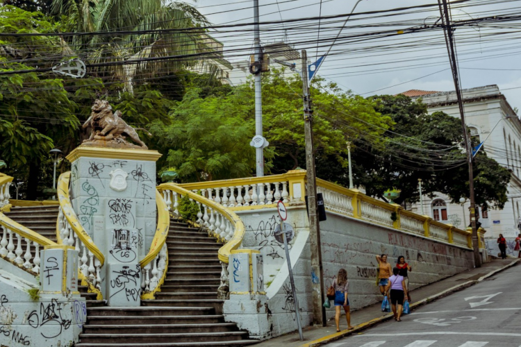 Praça dos Leões - Depois(Foto: Fco Fontenele)