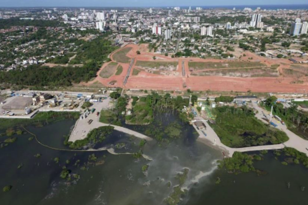 Mina 18 da Braskem, em Maceió, sofre rompimento no início da tarde deste domingo, 10