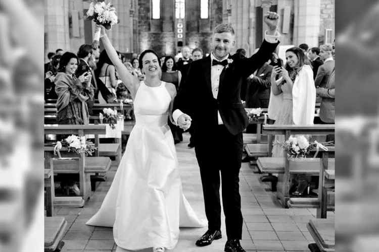 União de 2 bandeiras - Lara Gomes de Freitas e Dave Gently  (Foto: Arquivo Familiar)